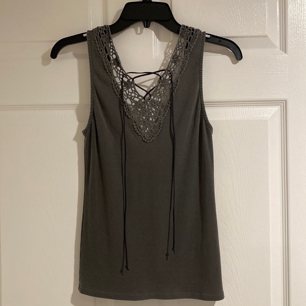 Project Social T lace up tank top size xs